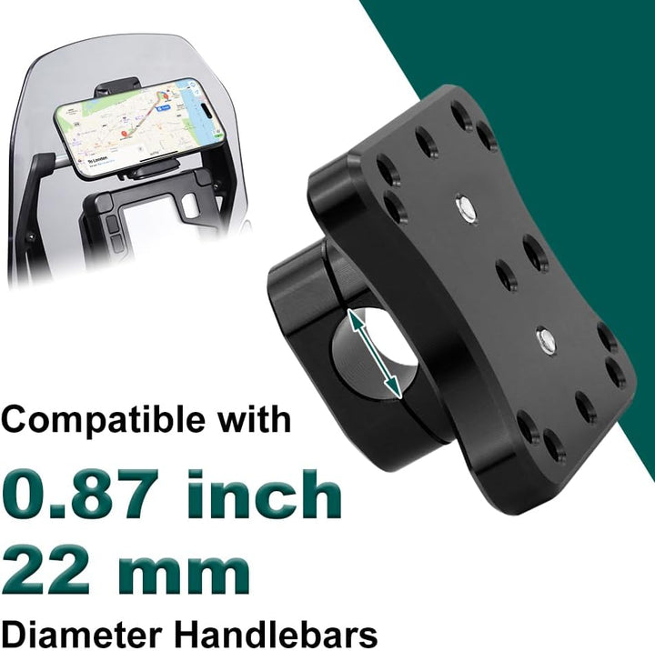 22,2-mm-GPS-Montagehalterung, kompatibel mit MT-03 SV650 GSX-S750 | GPS-Halterung für Motorrad-Navig