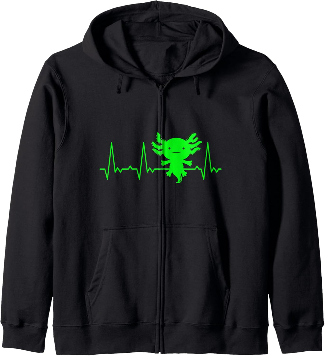 Herzschlag Axolotl Kapuzenjacke