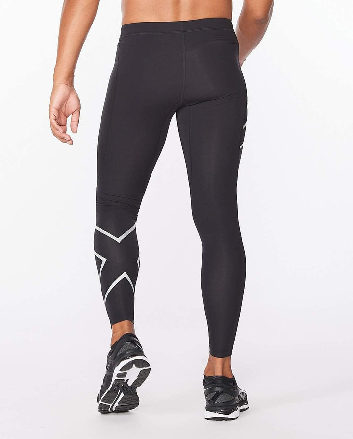 2XU Herren Core Kompressionsstrumpfhose S Schwarz/Silber, S Schwarz/Silber