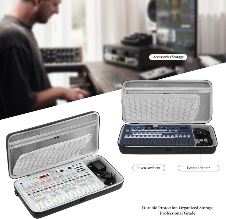 GEEKRIA Tragetasche für Audio-Interfaces, kompatibel mit SONICWARE Liven Ambient Ø / 8bit Warps / Me