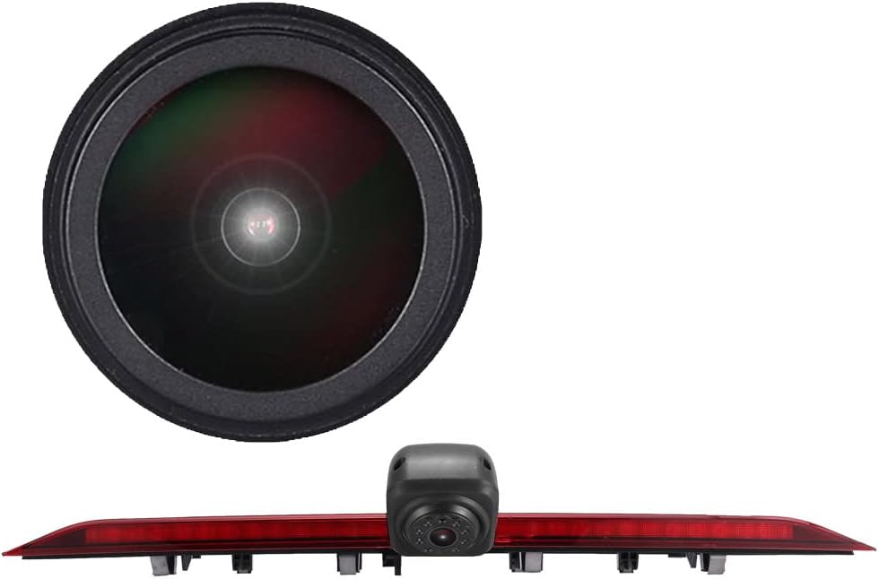 Berlingan 18mm Linse Top Qualität Auto Drittes Dach Original-Bremslicht-Rückfahrkamera, Ersatz für V