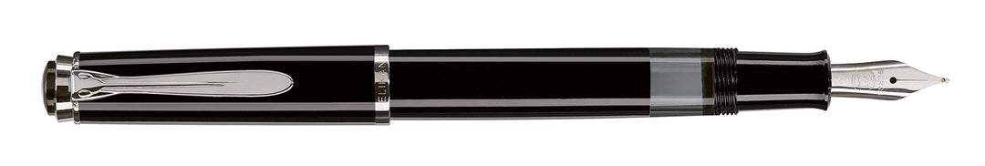 Pelikan 804080 Kolbenfüllhalter Classic M205, schwarz, Feder B, 1 Stück Federbreite: B, Federbreite:
