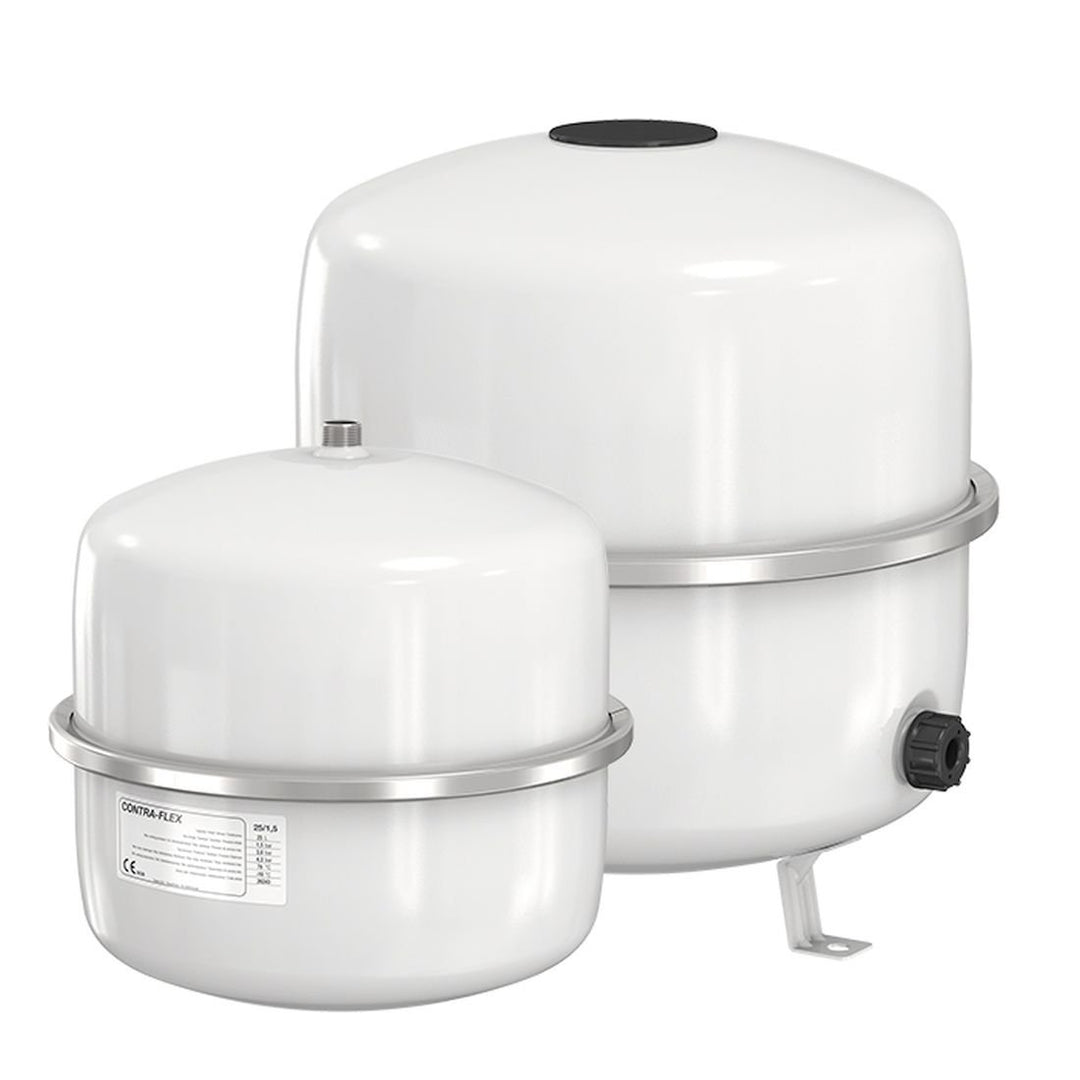 Flamco Contra-Flex Ausdehnungsgefäss - 12 Litres / 1.5 [3bar] - Weiss - Für geschlossene Kreislauf-
