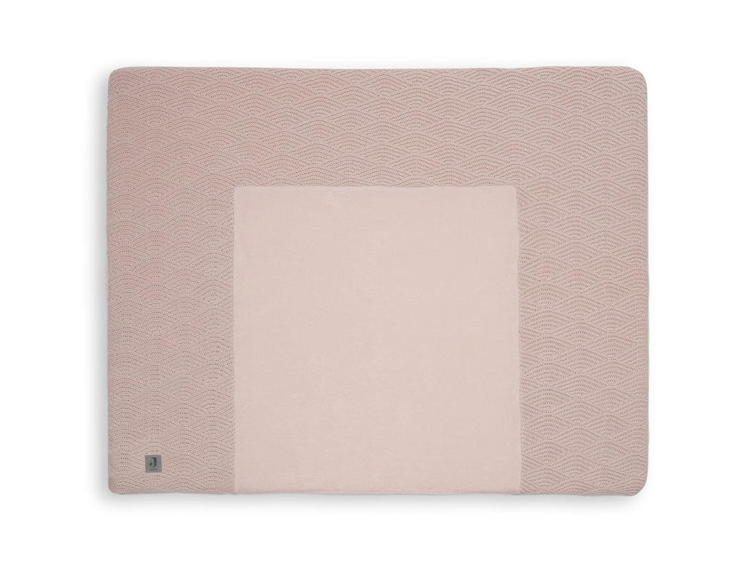Jollein 022-546-65286 Strick Wickelhülle River Knit weich rosa 75x85 cm Pale Pink+75x85 cm 1 Stück (