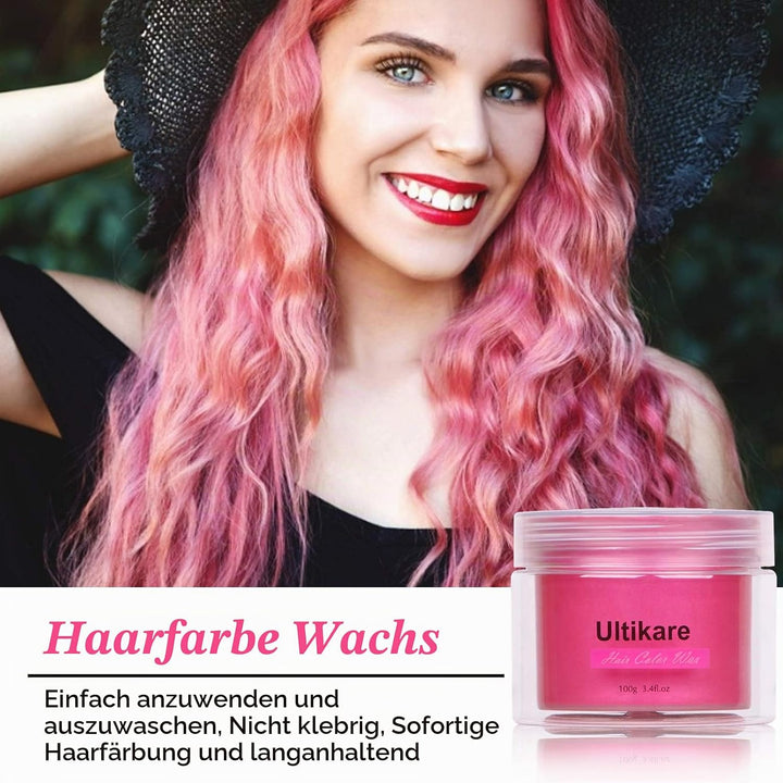 Haarfarbe Wachs,Ultikare Temporäre Haarfärbemittel, Instant Hair Dye Cream Mud Washable Natürliche H