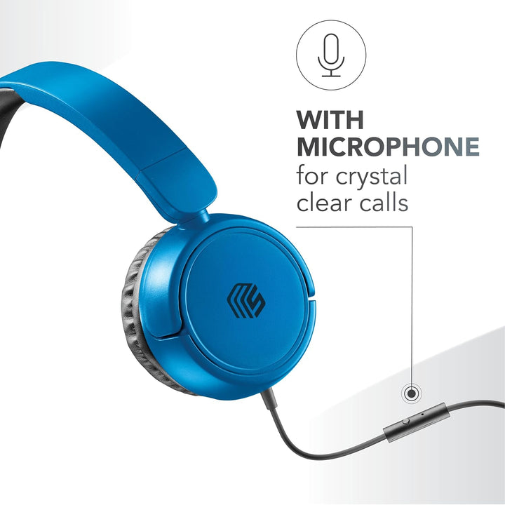 Music Sound | Bügelkopfhörer mit Kabel Over Ear Basic | On-Ear-Kopfhörer Faltbarer Kopfbügel mit 1,2