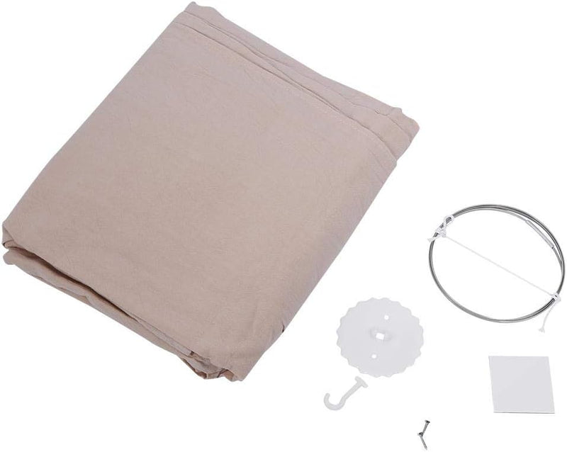 Zerodis Runde Kuppel hängen Babybett Bett Moskitonetz Baldachin Vorhang für Baby Kid Home Decor(Khak