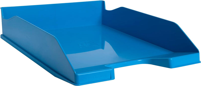 Exacompta 113283D 6er Pack Briefablage BeeBlue aus Recycling-Kunststoff DIN A4. Ideale Briefkörbe fü