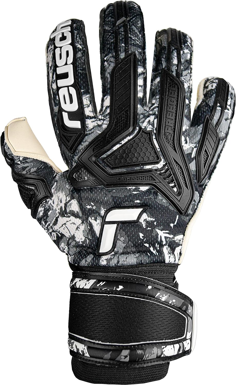 Reusch Attrakt Freegel Gold Evolution Cut Unisex Torwarthandschuhe mit Aussennaht Schnitt und Grip G