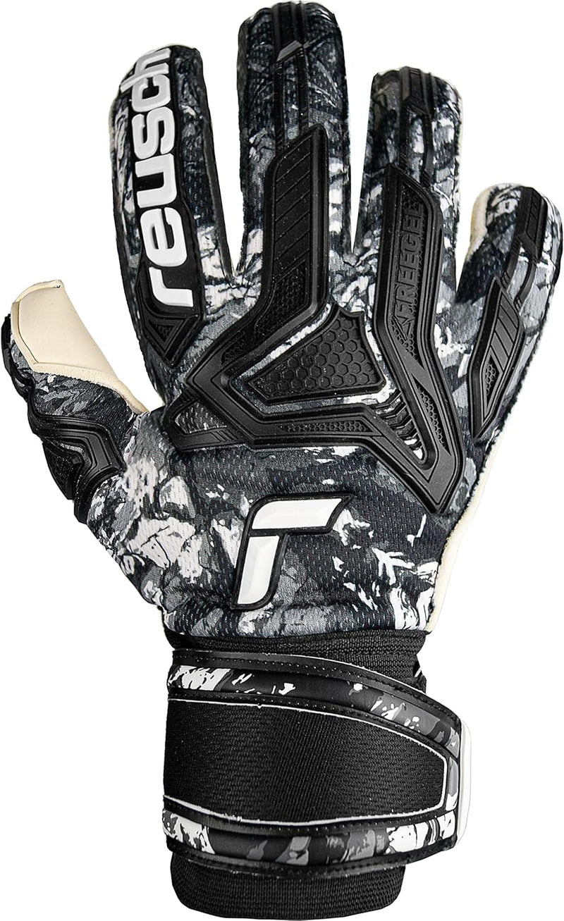 Reusch Attrakt Freegel Gold Evolution Cut Unisex Torwarthandschuhe mit Aussennaht Schnitt und Grip G