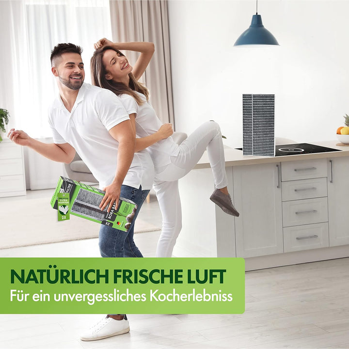 Kasper Solutions® Aktivkohlefilterset kompatibel mit Bora Basic BIU/BHU/BFIU (2 Stück) - Kompatibel