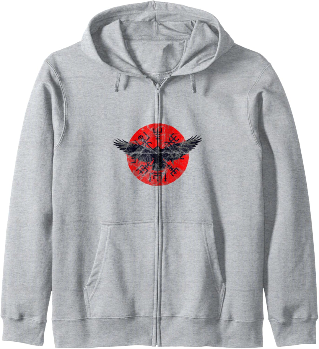 Norse Mythology Vegvisir Wikinger Kompass Rabe Kelten Kapuzenjacke
