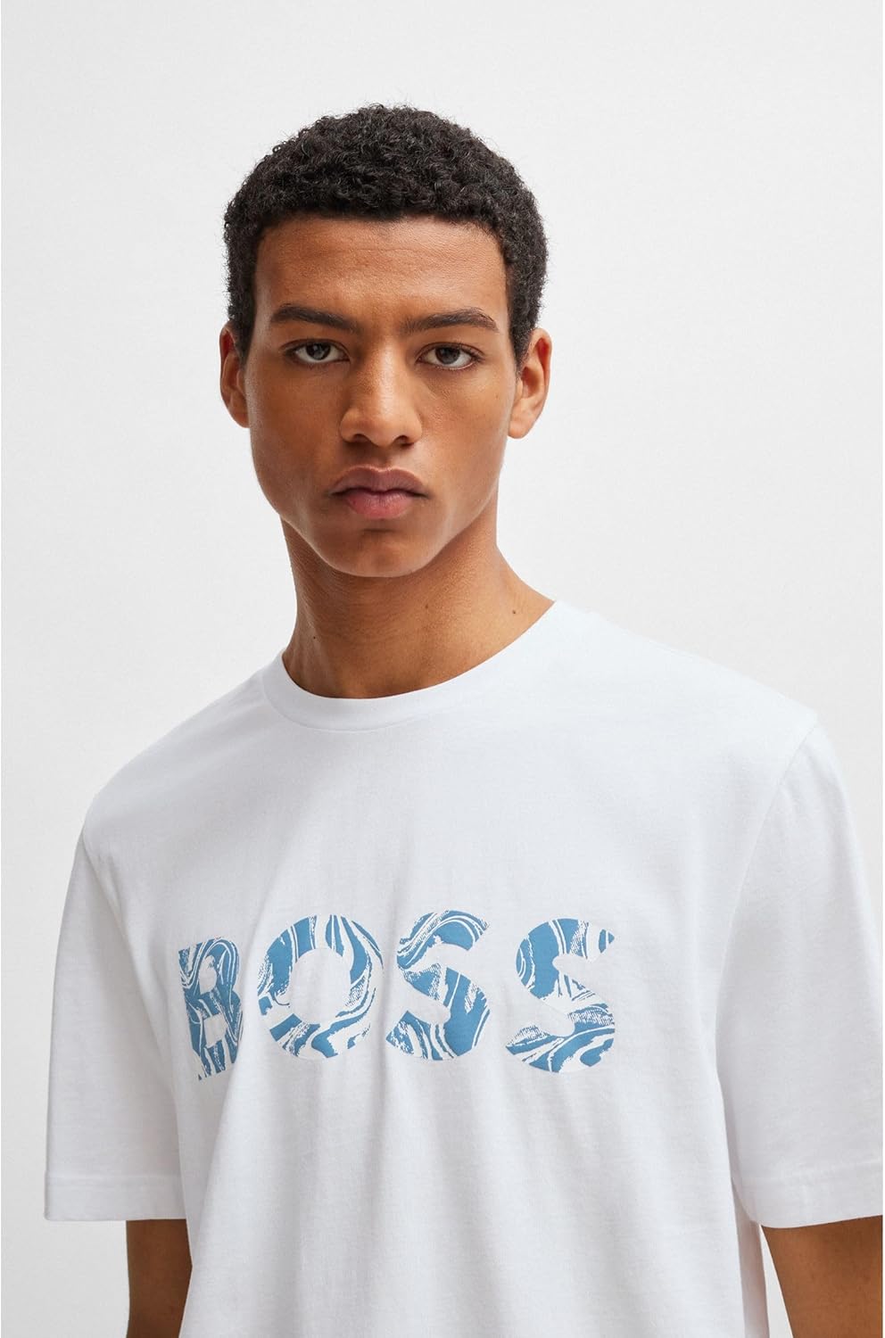 BOSS Herren Tee Curved T-Shirt (1er Pack) XXL White100, XXL White100