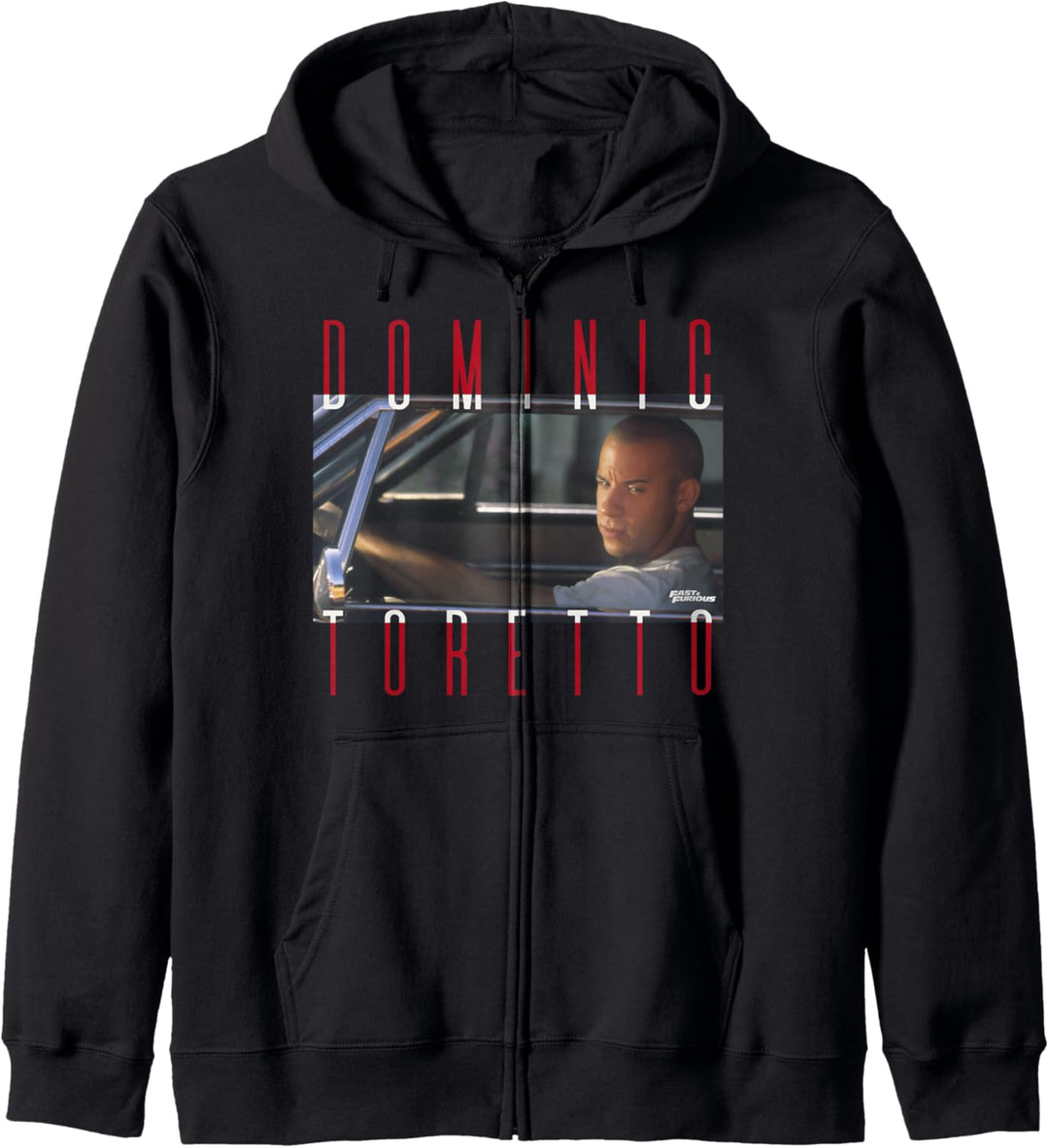 Fast & Furious Dominic Toretto Photo Word Stack Kapuzenjacke