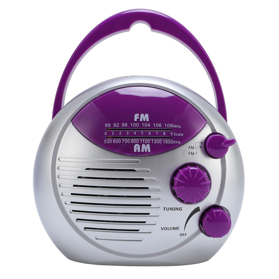 Duschradio, Wasserdicht Tragbares AM FM Radio, Batteriebetriebenes Badezimmerradio für Zuhause, Whir
