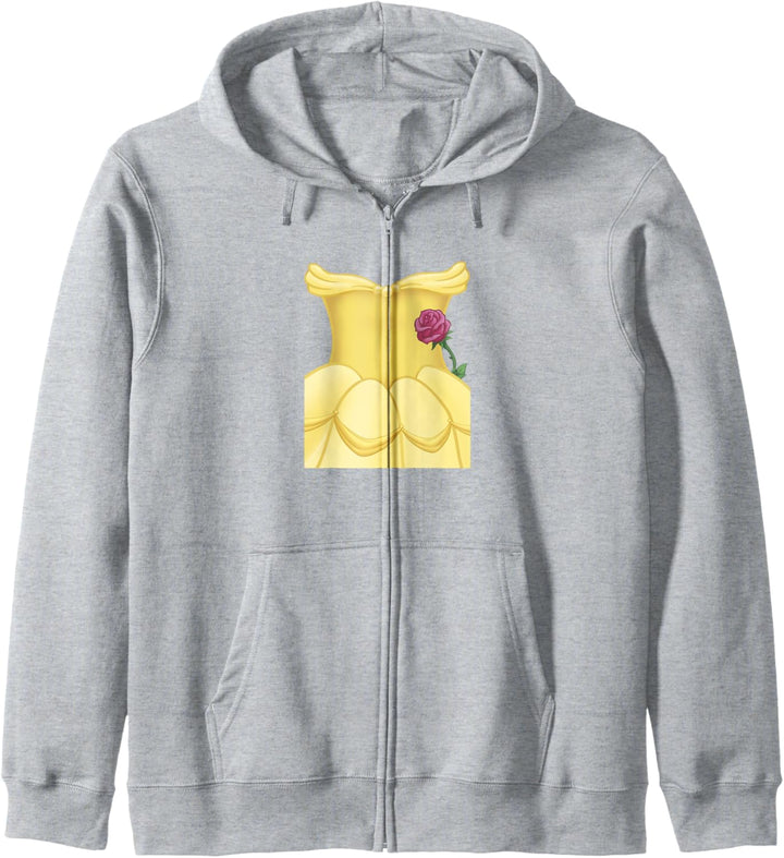 Disney Beauty And Beast Belle Dress Fröhliches Halloween Kapuzenjacke