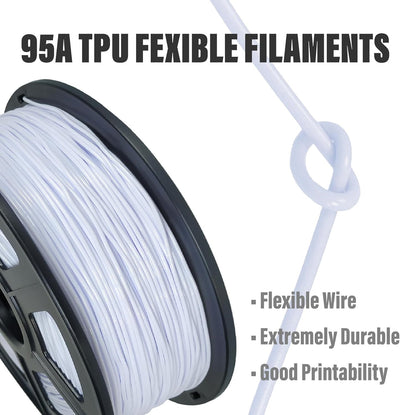 TPU-Filament 1,75 mm, flexibles Filament 3D-Drucker-Filament, weiches TPU-3D-Druck-Filament, Papier
