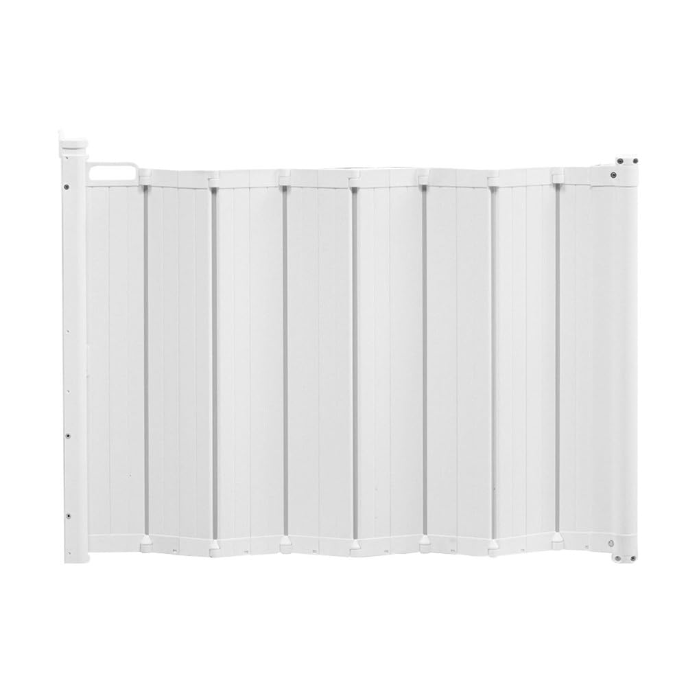 Safetots Automatisches Faltbares Einziehbares Babygitter, 55cm - 113.5cm, Schwarz, Faltbares Treppen