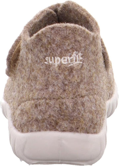 Superfit Baby-Jungen Happy Wollfilz Hausschuh 19 EU Beige 4010, 19 EU Beige 4010