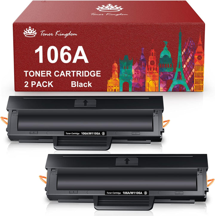 Toner Kingdom 106A Ersatz Kompatibel für HP 106A W1106A Tonerkartuschen für HP Laser 107a 107r 107w