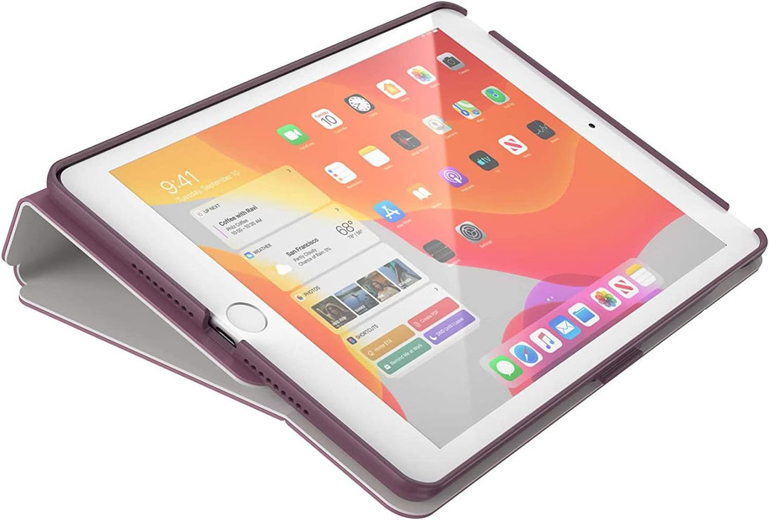 Speck Products BalanceFolio iPad 10,2 Zoll Hülle und Ständer (2019), Plumberry Purple/Crushed Purple