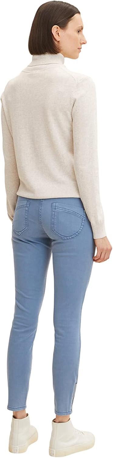TOM TAILOR Damen Alexa skinny fit trousers, 36W / 30L 10904 - Stormy Sea Blue