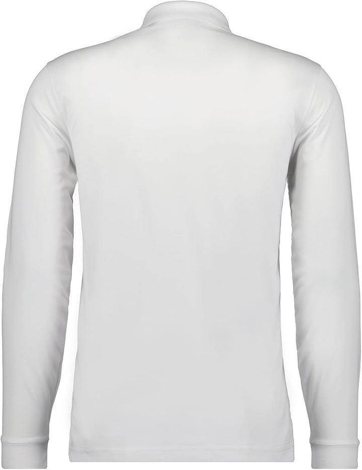Ragman Herren Polo-Shirt, Basic, Langarm S 006-weiss, S 006-weiss