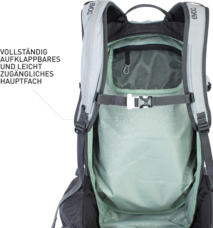 EVOC LINE 20 Tourenrucksack, Skirucksack (NEURALITE SYSTEM, separates Lawinenfach mit Notfallplan, S