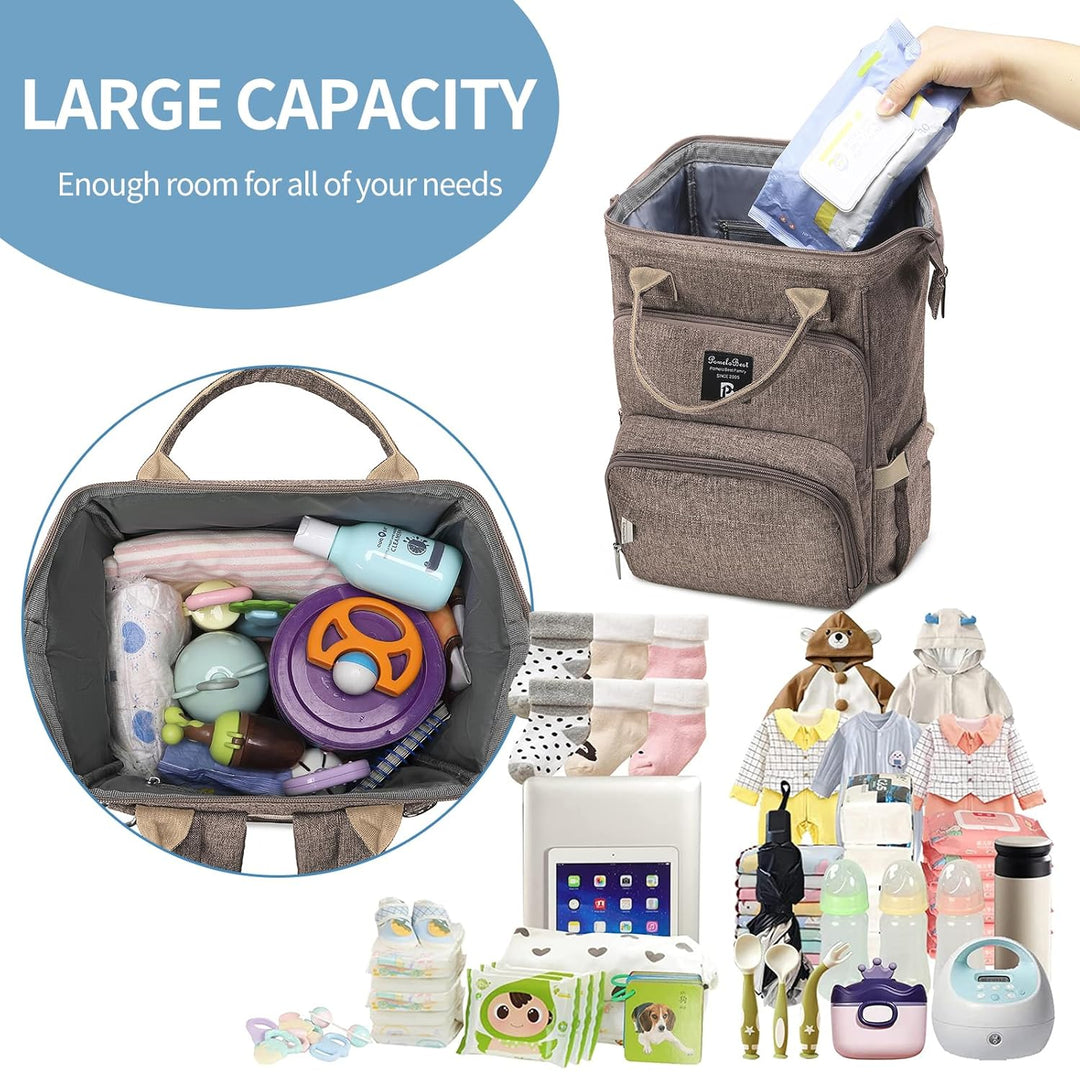 Pomelo Best Baby Wickelrucksack stylische Wickeltasche Rucksack mit Wickelunterlage multifunktional