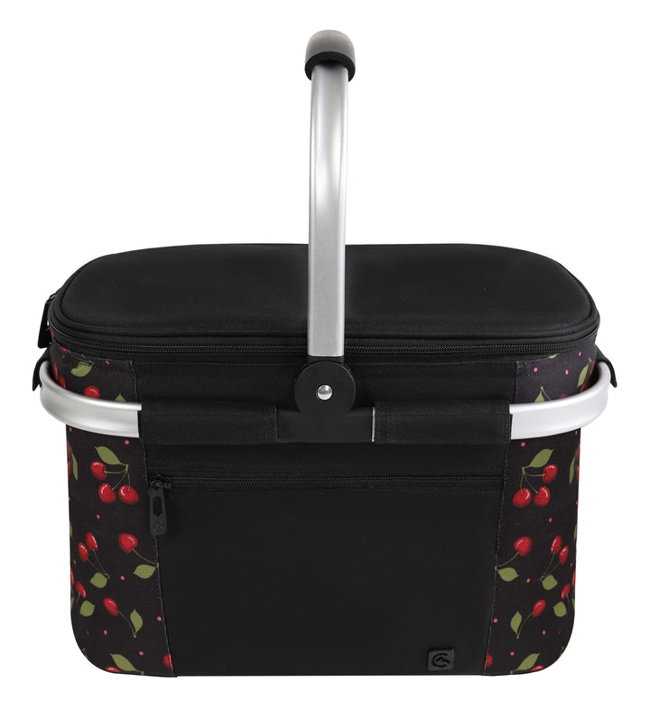 ALLCAMP 22L Einkaufskörbe Gross Isolierkorb Kühlkorb Kühltasche Picknickkorb Thermotasche Kühltasche