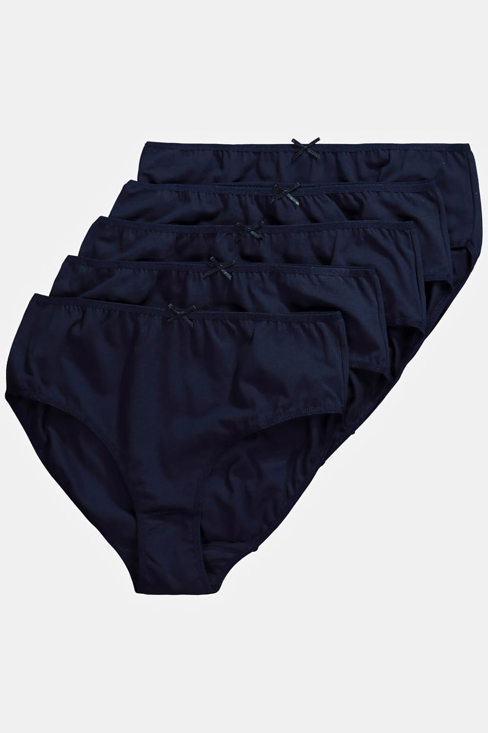 Ulla Popken Damen Taillenslip (5er Pack) 54-56 Nachtblau, 54-56 Nachtblau