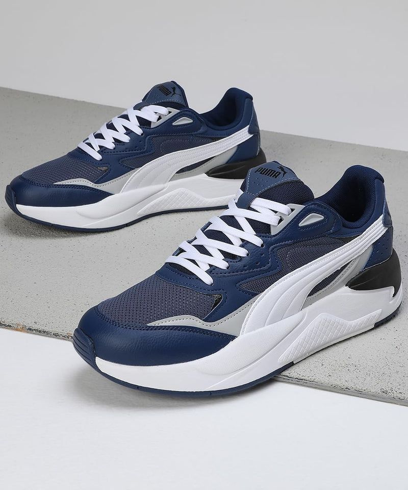 PUMA Unisex Röntgen-Geschwindigkeit Sneaker 41 EU Inky Blue Puma White Persian Blue, 41 EU Inky Blue