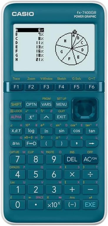 Calcuso Sparpack: Casio FX 7400 GIII Grafikrechner + Schutzhülle WYNGS schwarz + erweiterte Garantie