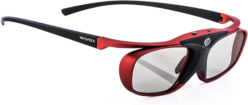 Hi-SHOCK RF Pro Scarlet Heaven - Funk 3D Brille für EPSON, JVC, SONY 3D Beamer - kompatibel mit ELPG