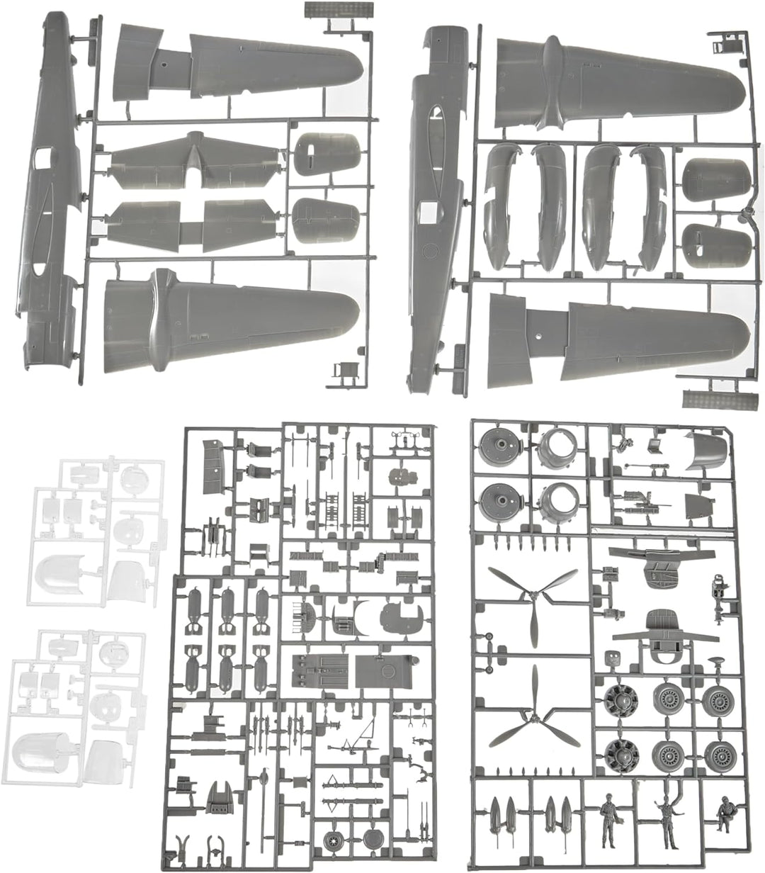 Revell 85551230003 B-25J Mitchell detailgetreuer Modellbausatz, Flugzeugbausatz 1:48, Mittel