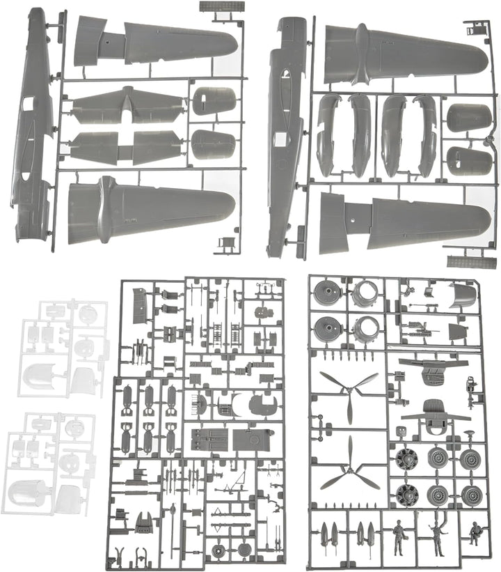 Revell 85551230003 B-25J Mitchell detailgetreuer Modellbausatz, Flugzeugbausatz 1:48, Mittel