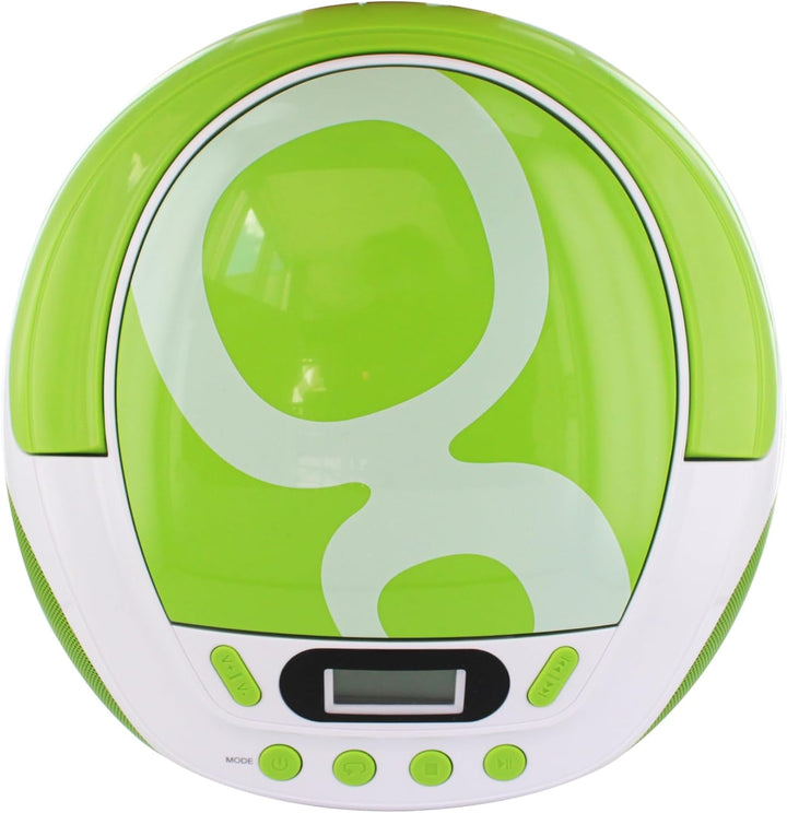 Metronic Gulli Radio/Tragbarer CD-/MP3-Player für Kinder, mit USB-Port Grün / Weiss, Grün / Weiss