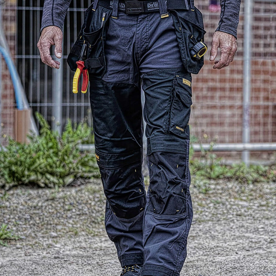 DeWalt Herren Dewmem3829-tb Memphis Holsterhose, Taille 96,5 cm, Beinlänge 73,7 cm, schwarz/grau, 38