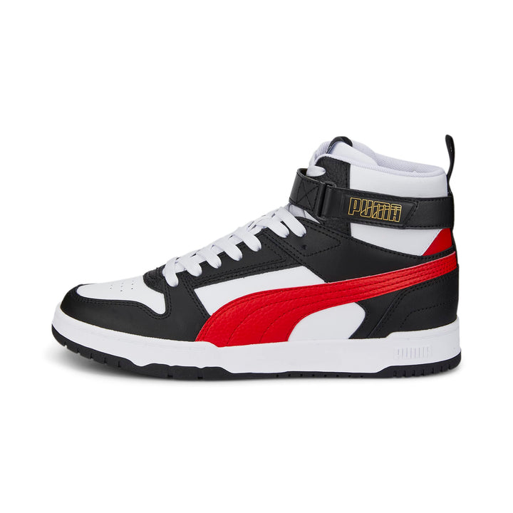 Puma Unisex Rbd GameSneaker 36 EU Puma White High Risk Red Puma Black Puma Team Gold, 36 EU Puma Whi