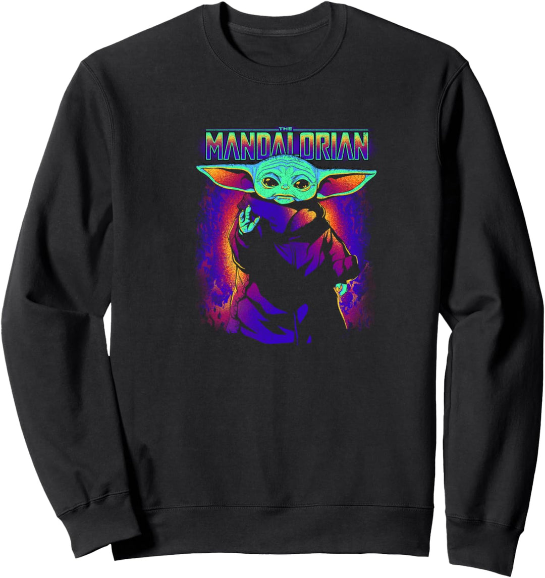 Star Wars: The Mandalorian Grogu Neon Child Logo Sweatshirt