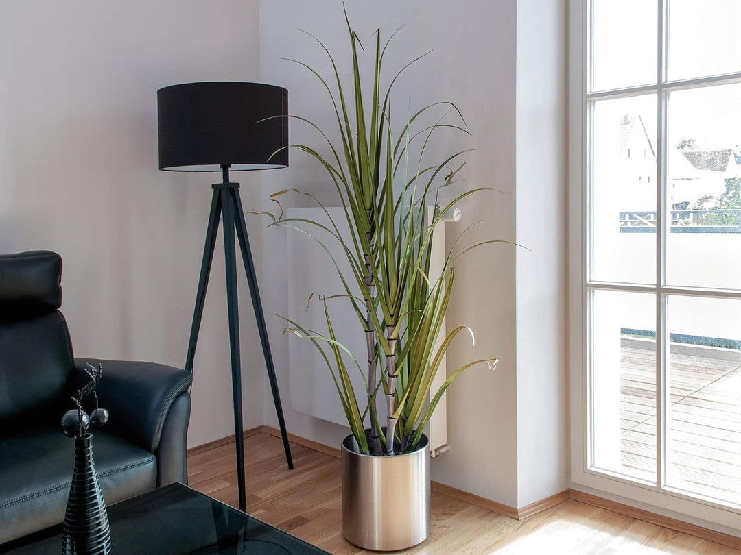 EUROPALMS STEELECHT-25, Edelstahlübertopf, Ø25cm | Edelstahlübertopf rund