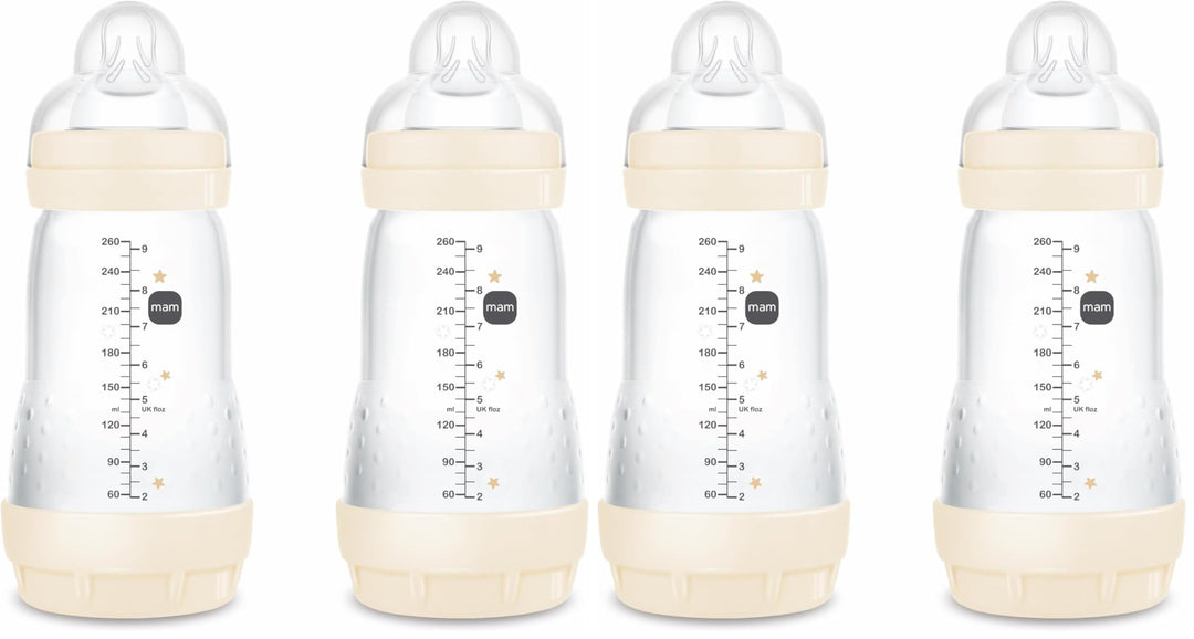 MAM Easy Start Anti-Colic Babyflasche | für Neugeborene | 94% Akzeptanz | von Hebammen & Müttern emp