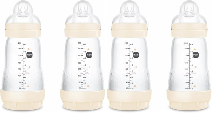 MAM Easy Start Anti-Colic Babyflasche | für Neugeborene | 94% Akzeptanz | von Hebammen & Müttern emp