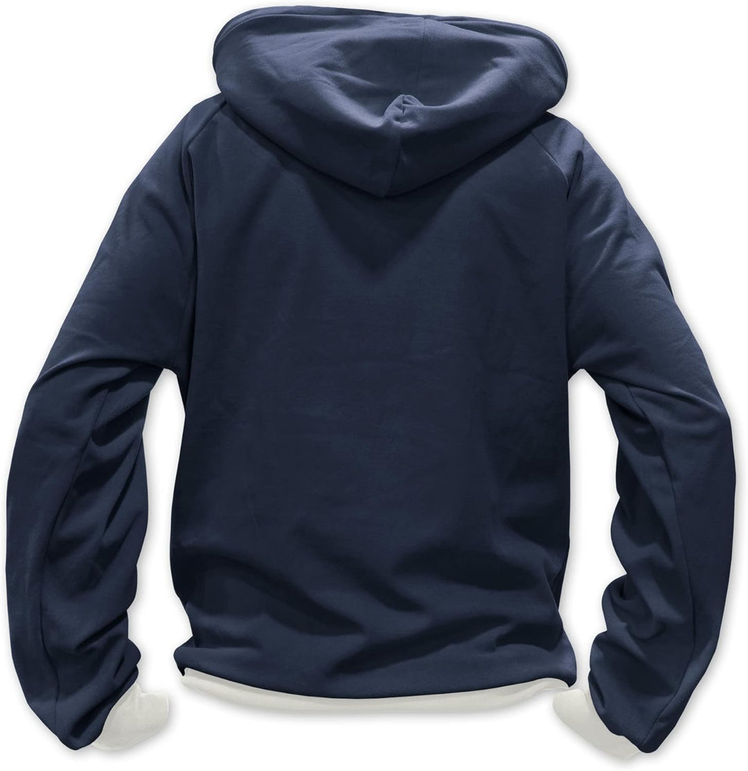 cosey Herren Hoodie Kapuzen-Pullover Sweater REG FIT S Blau, S Blau
