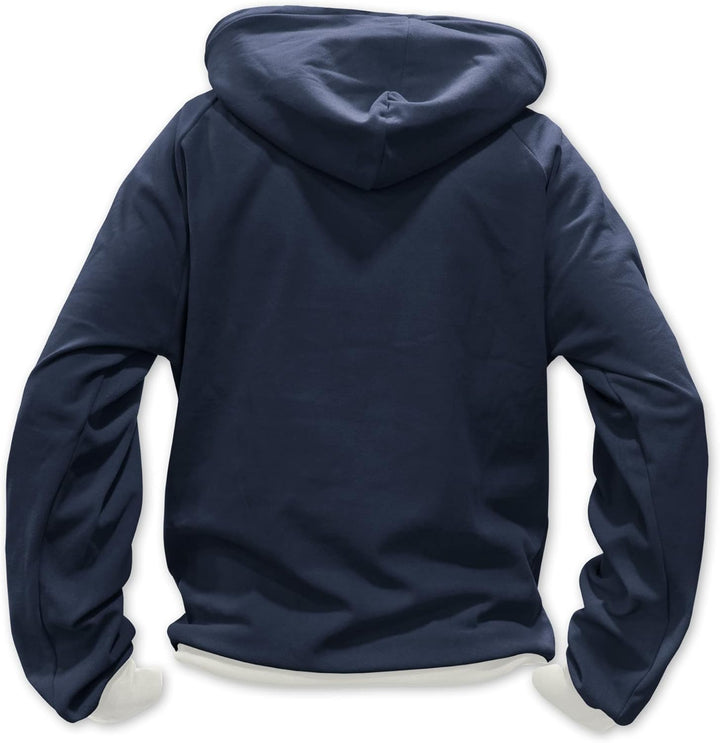 cosey Herren Hoodie Kapuzen-Pullover Sweater REG FIT S Blau, S Blau