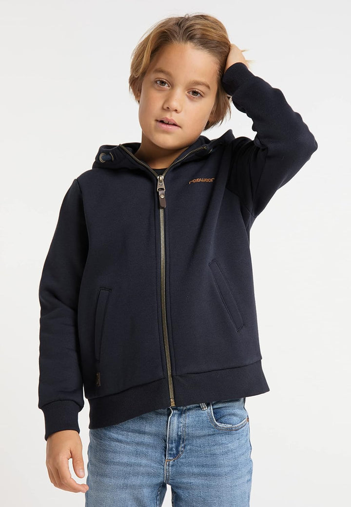Ragwear Honza Zip Jungen Sweatjacke Sweatshirt mit Kapuze und Reissverschluss Übergangsjacke Sweater