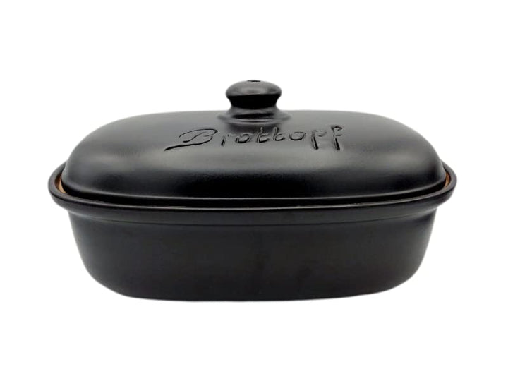 Keramik Brottopf L 34 x 22 x 17 cm (schwarz)