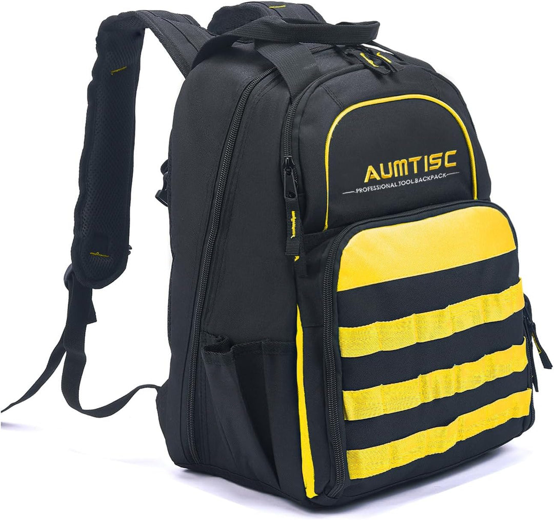 AUMTISC Werkzeugrucksack Werkzeugtasche Hochleistungs-werkzeug rucksack mit Mehrzwecktasche Industri