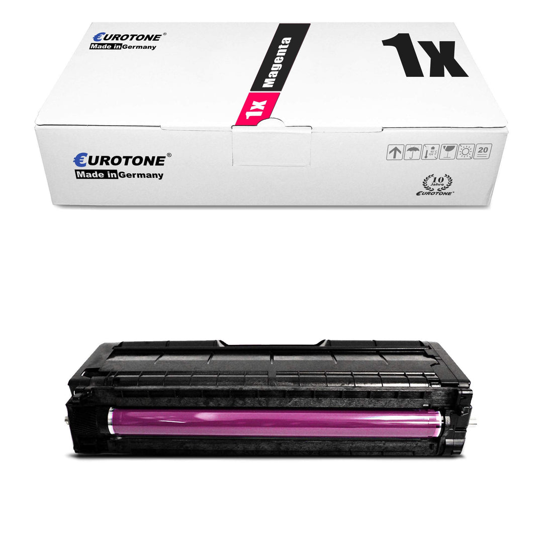 Eurotone 1x Müller Printware Toner für Ricoh Aficio SP C 252 sf DN ersetzt 407718 Magenta Rot 1x Mag