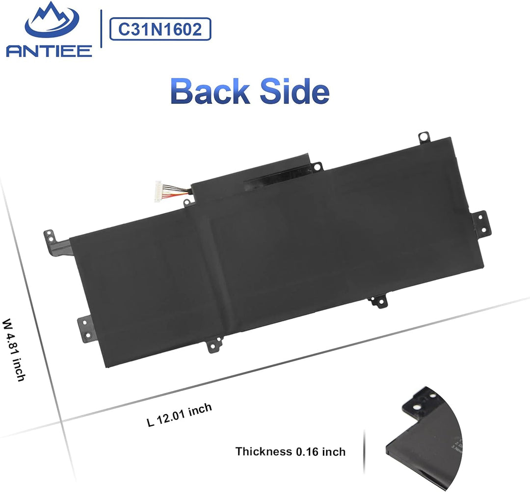 ANTIEE New C31N1602 Laptop Akku für Asus ZenBook U3000U UX330 UX330U UX330UA UX330UAK UX330UA-AH54 U